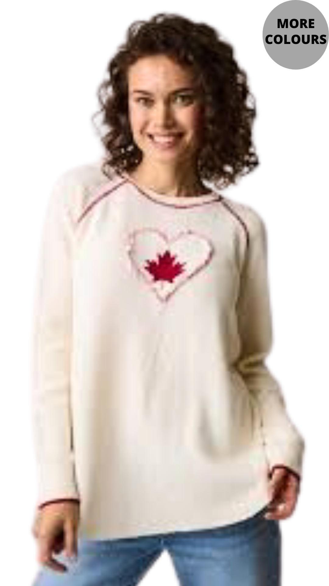 Frayed Edge Maple Leaf Sweater. Style PH80121