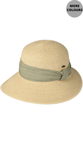 Cloche Hat with Gauze Trim. Style MODSTH-0027