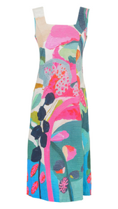 "Rumba" Artist Print Dress. Style DOLC24675