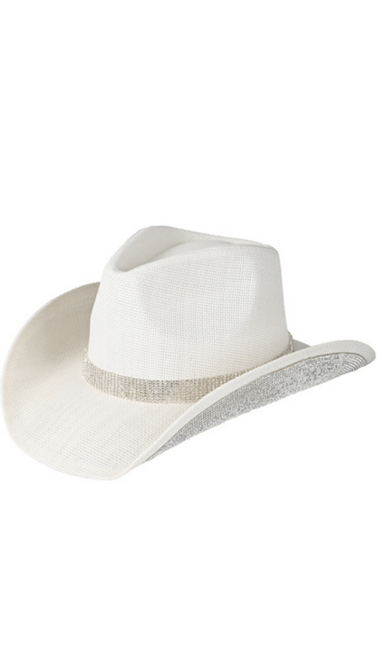 Under Brim Rhinestone Cowboy Hat. Style MODCBC-0029