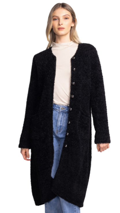 Parker Fuzzy Long Cardigan. Style PMSW-2478