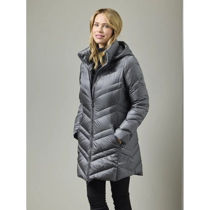 Lightweight Quilted Puffer Zip Front Removable Hood Jacket. Style JUN2441