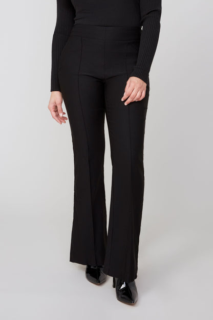 Knit Wide Leg Black Pant. Style REN10054-E906S