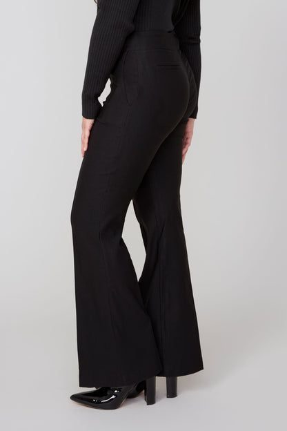 Knit Wide Leg Black Pant. Style REN10054-E906S