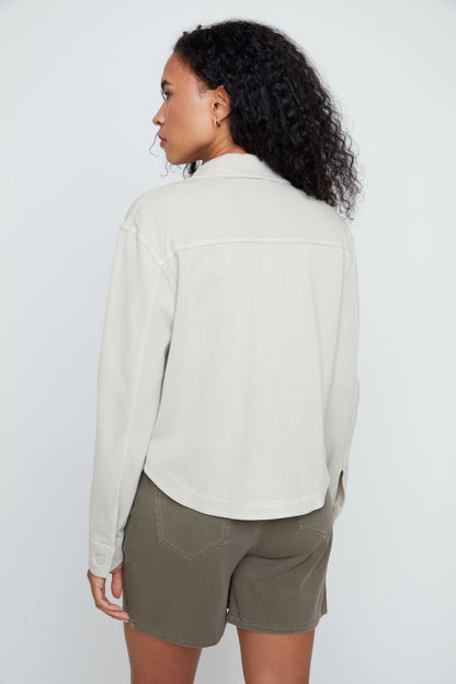 Patch Pocket Stretch Denim Look Jacket. Style REN3892KD-E3020