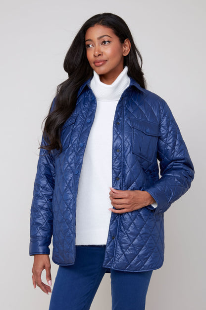 Quilted Long Sleeve Jacket. Style REN3909L-E3034
