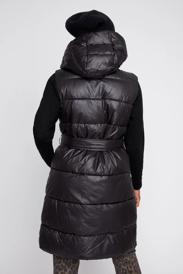 Reversible Cheetah Print Belted Quilted Vest. Style REN3964R-E3121