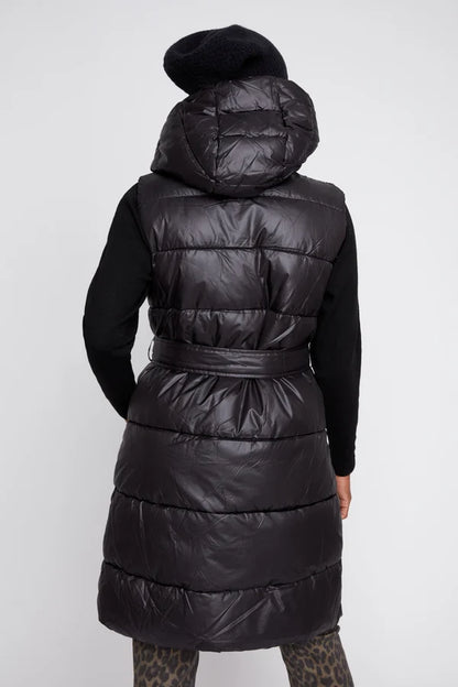Reversible Cheetah Print Belted Quilted Vest. Style REN3964R-E3121