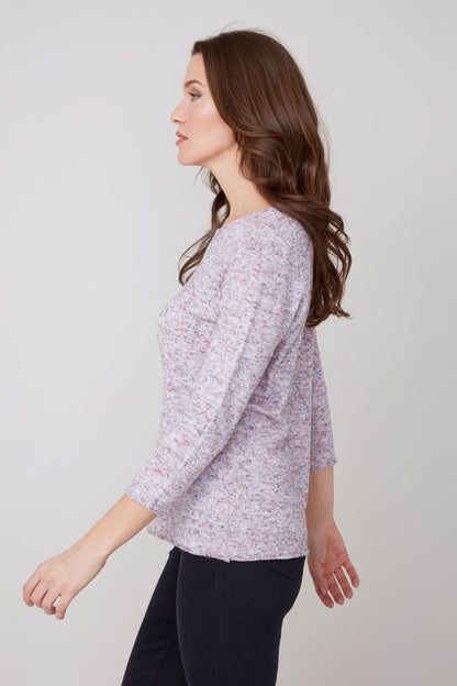 Confetti Knit Long Sleeve Top. Style REN6951-4491