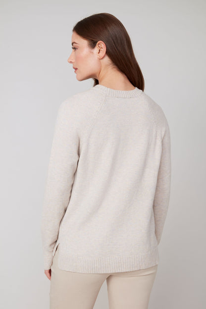 Solid Colour Knit Long Sleeve Sweater. Style REN6952-4301