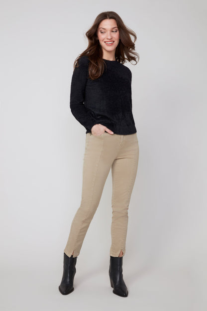Round Neck Soft Fuzzy Top. Style REN6953-4306