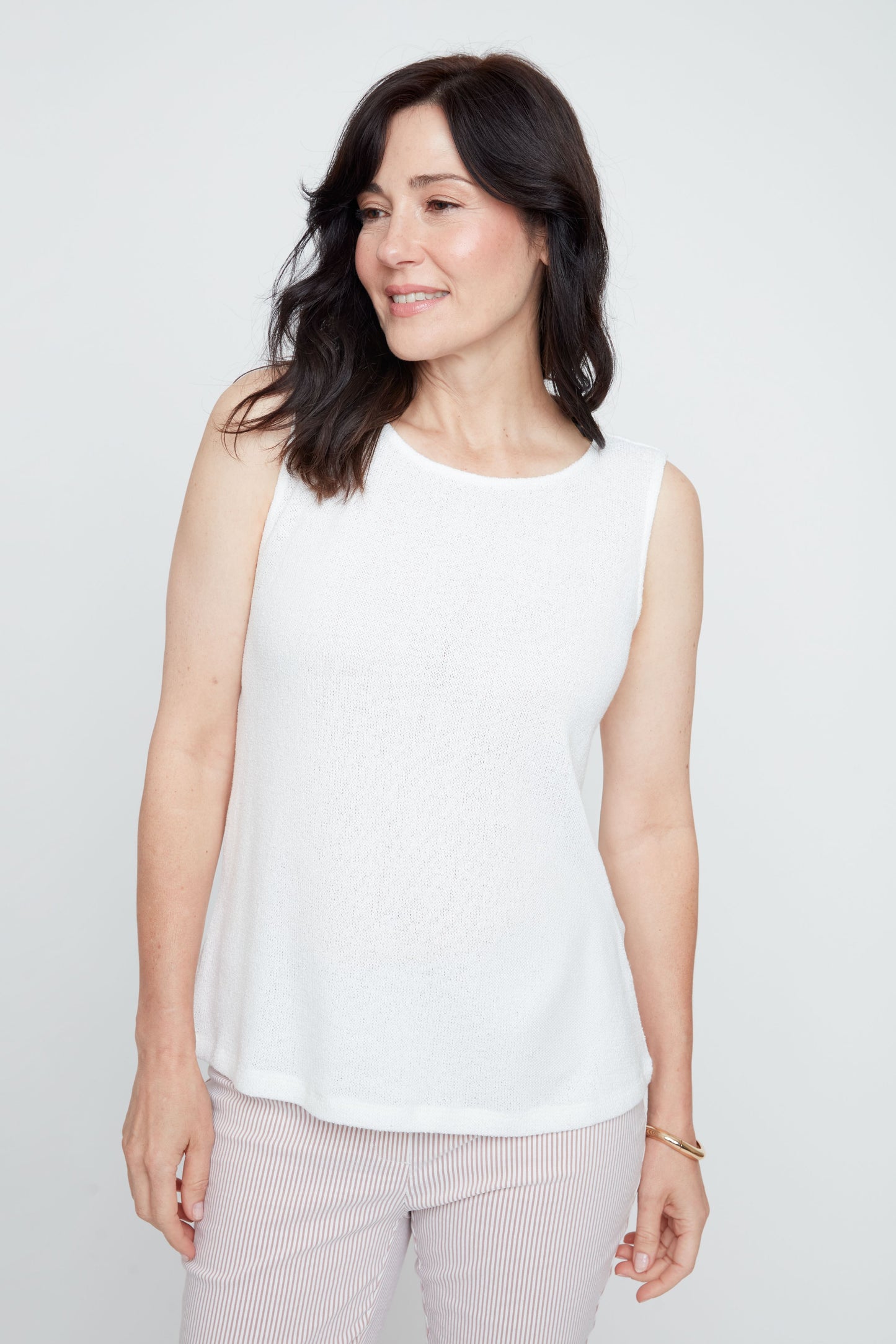 Soft Round Neck Solid Colour Tank. Style REN7807-55K