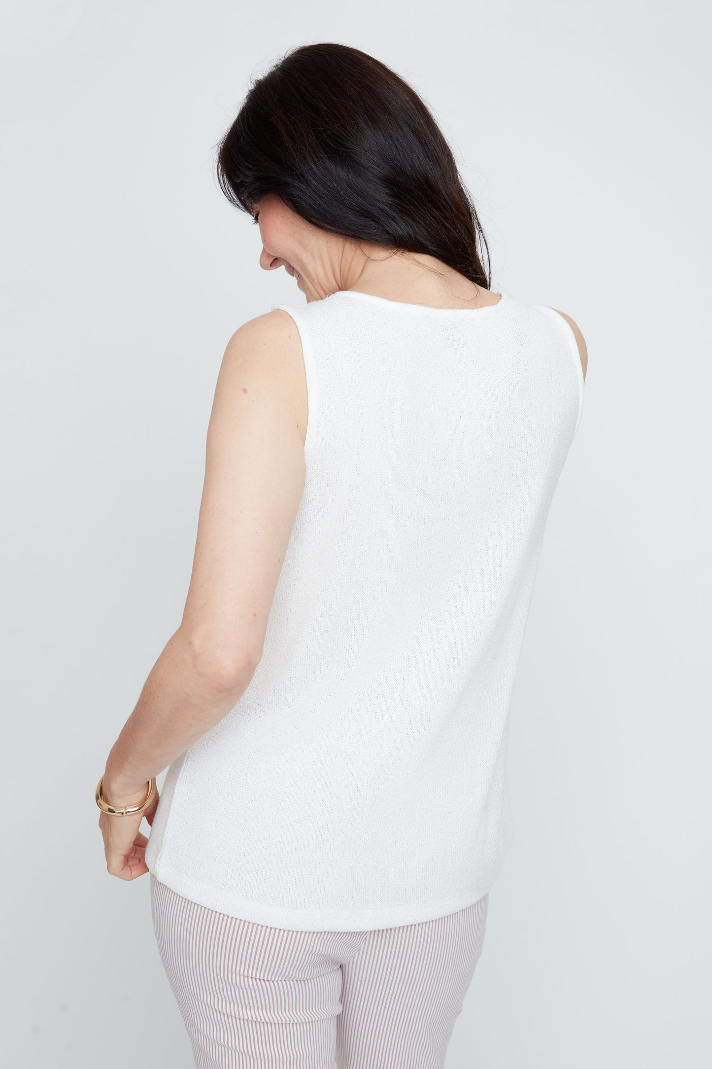Soft Round Neck Solid Colour Tank. Style REN7807-55K