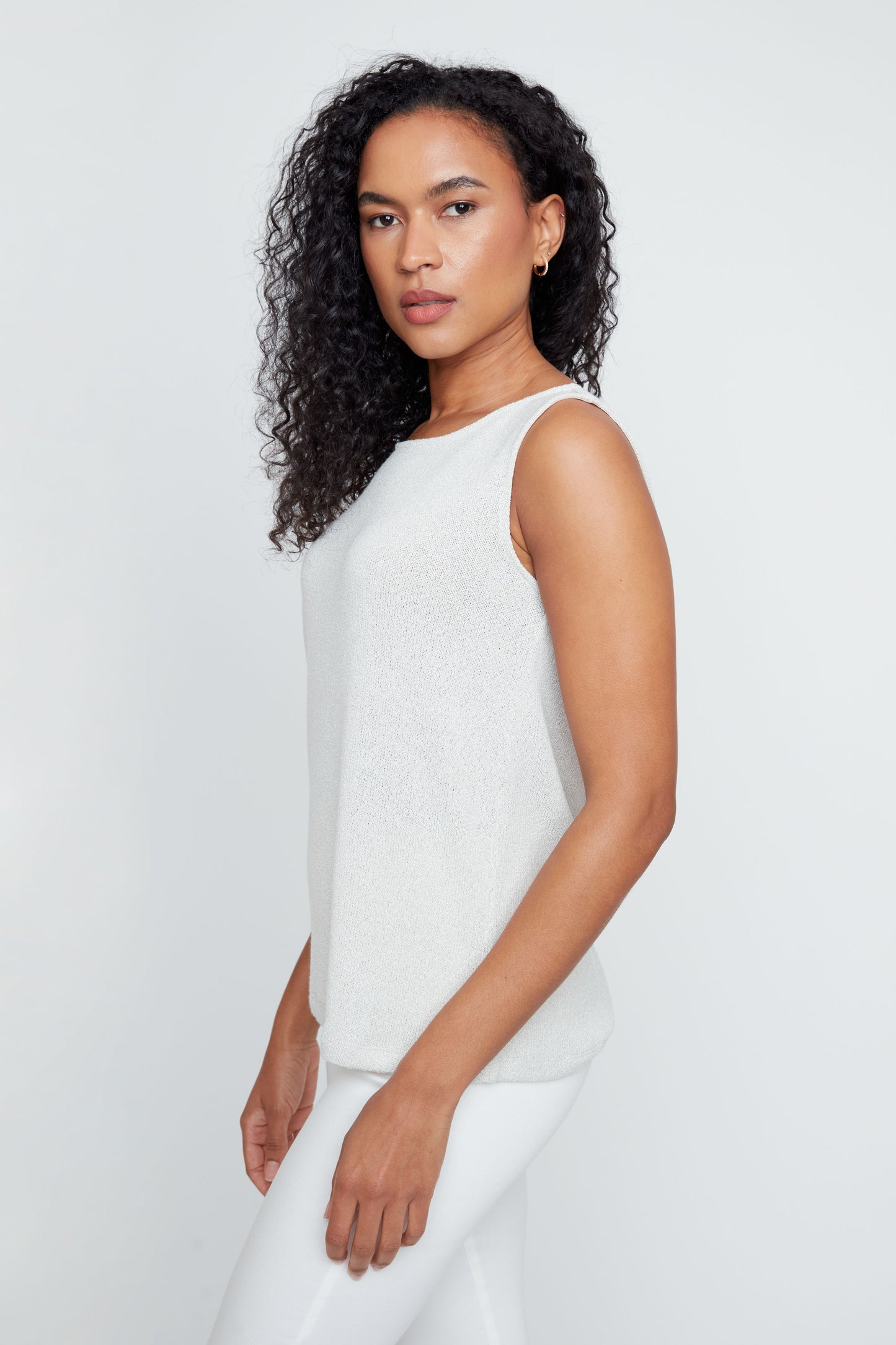 Soft Round Neck Solid Colour Tank. Style REN7807-55K