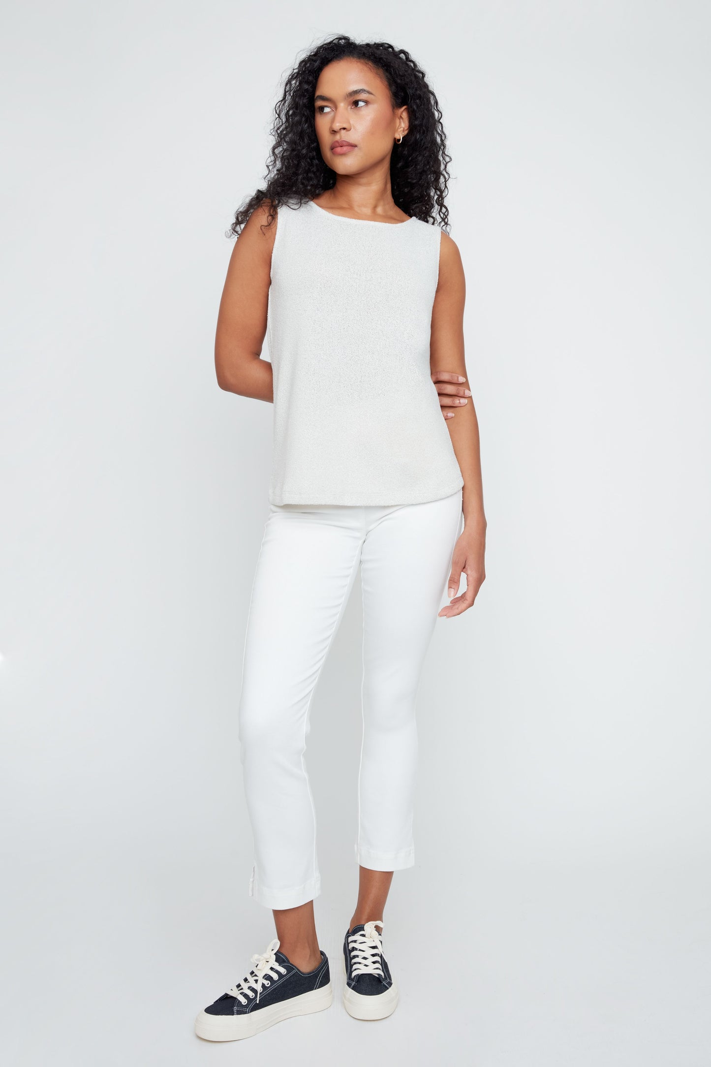 Soft Round Neck Solid Colour Tank. Style REN7807-55K