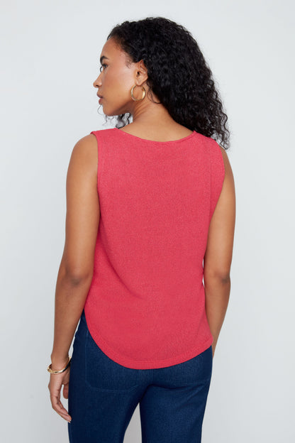 Soft Round Neck Solid Colour Tank. Style REN7807-55K