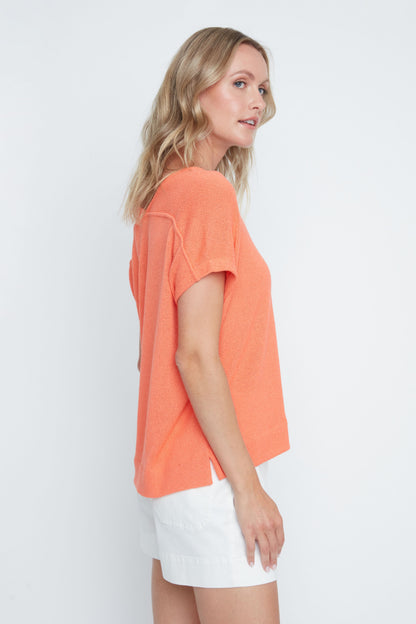 Soft V-Neckline Raglan Sleeve Top. Style REN7808-55K