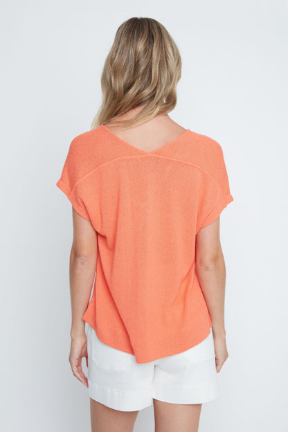 Soft V-Neckline Raglan Sleeve Top. Style REN7808-55K