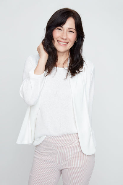 Shawl Collar Knit Cardigan. Style REN7809-55K