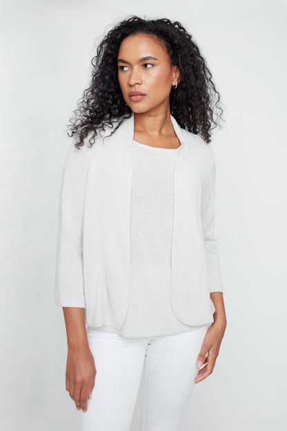 Shawl Collar Knit Cardigan. Style REN7809-55K