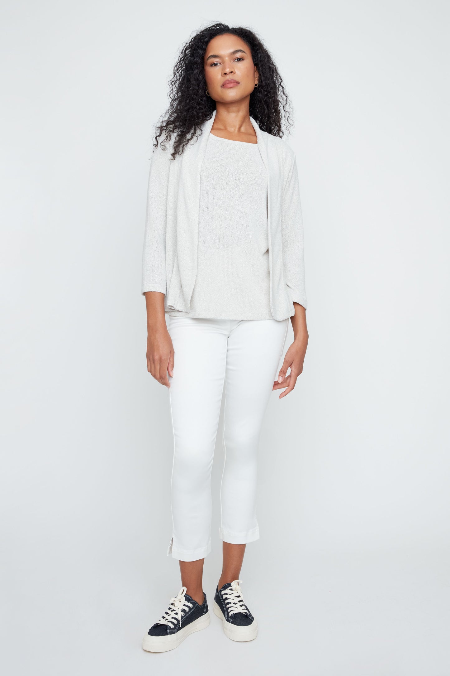 Shawl Collar Knit Cardigan. Style REN7809-55K