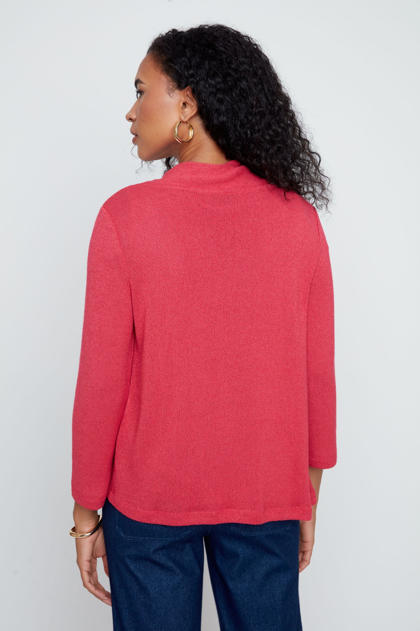 Shawl Collar Knit Cardigan. Style REN7809-55K