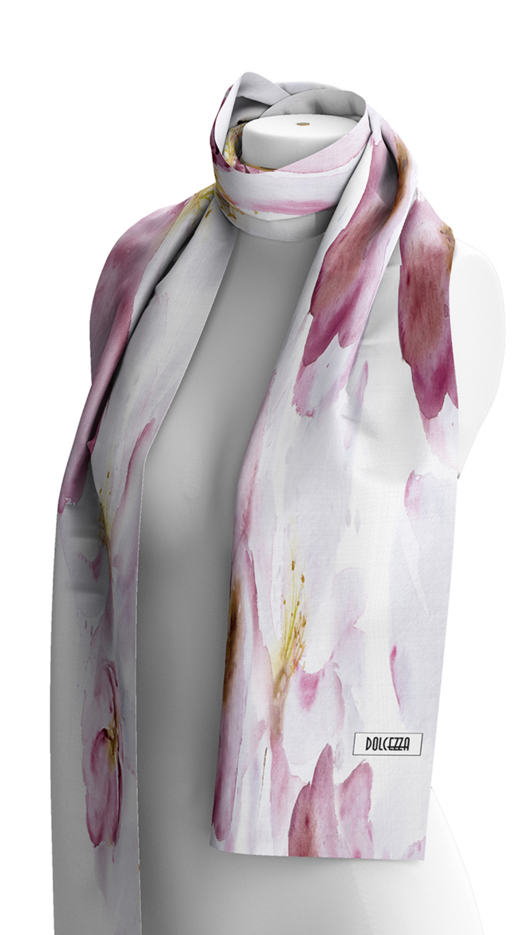 "Colours of Spring" Artist Print Scarf. Style DOLC26908