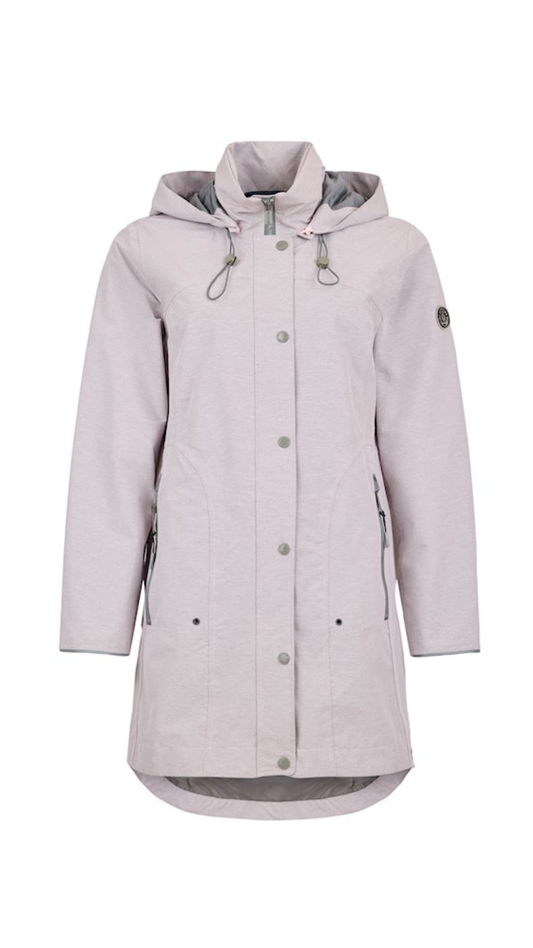 Long Length Zip Front & Button Placket Jacket. Style FR458