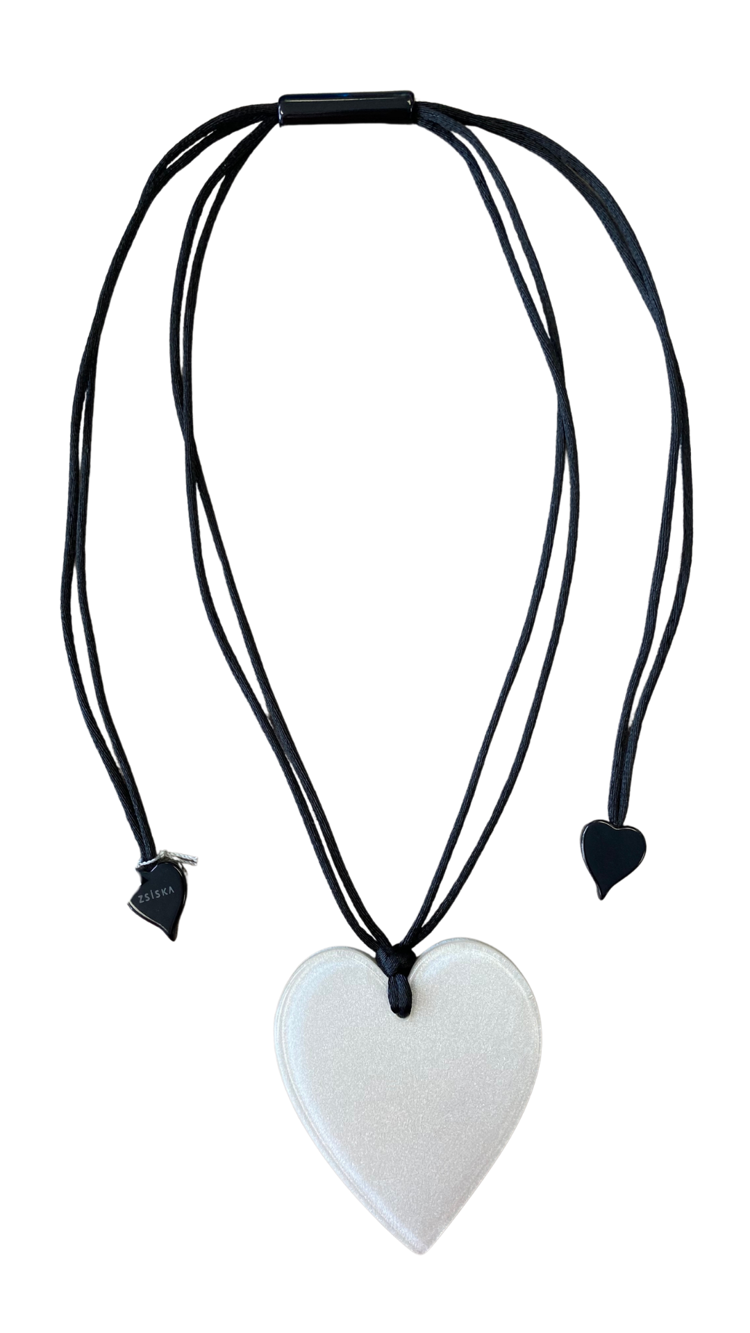 Colourful Statement Collection - Large Silver Heart Pendant Necklace. Style 5060203S00PQ00