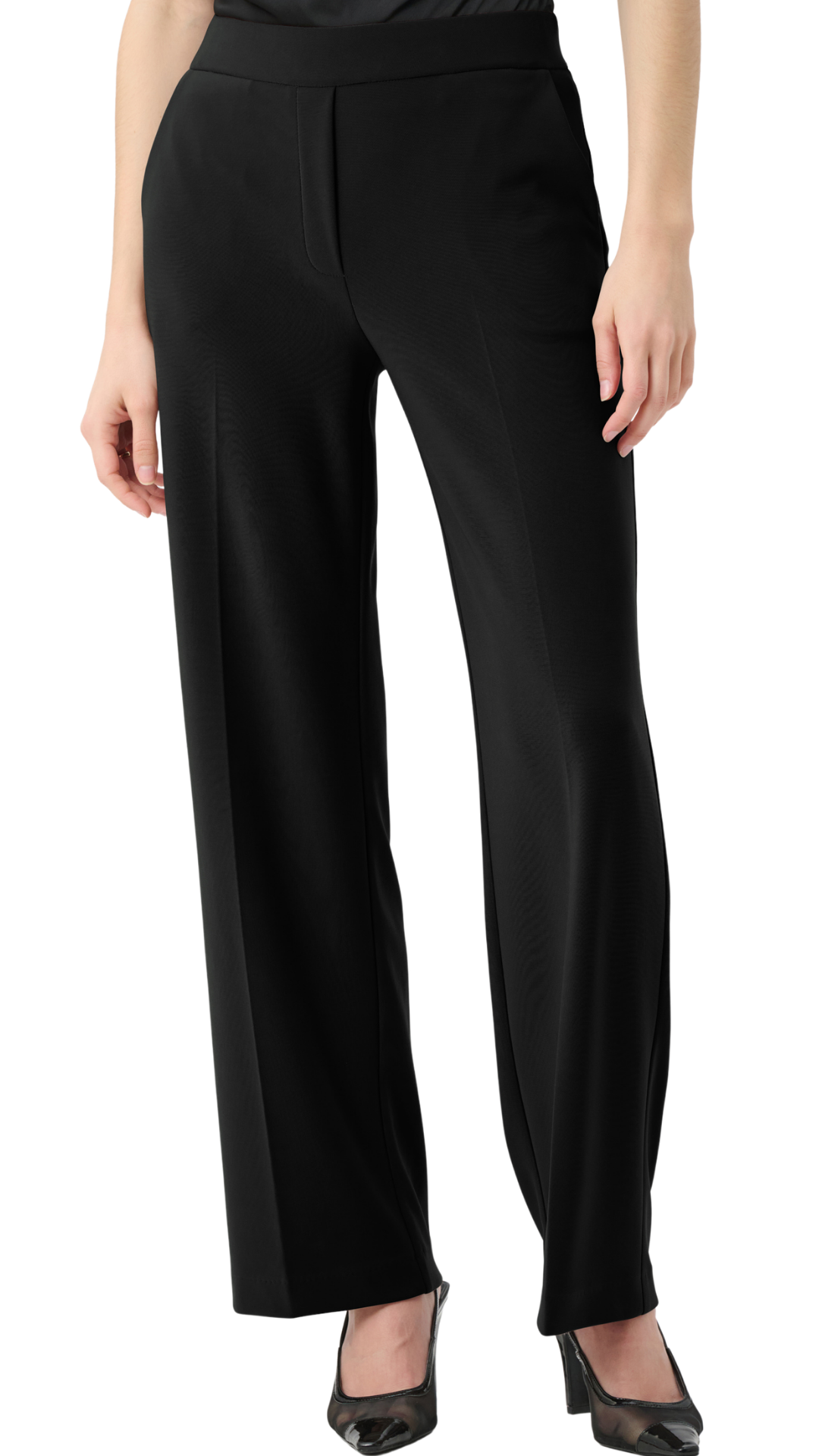 Faux Front Pull-On Wide Leg Pant. Style JR264010