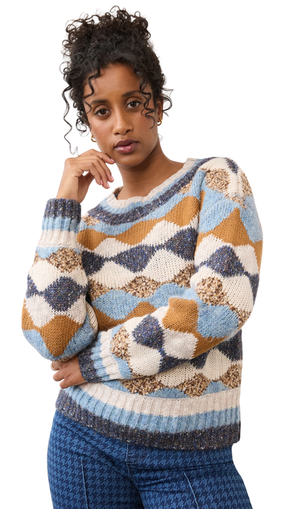 Long Sleeve Boat Neck Sweater. Style FD10087876