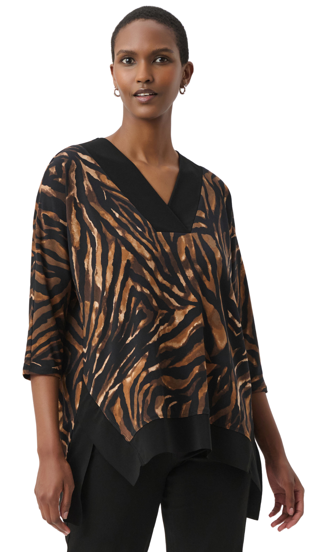 Animal Print V-Neck Tunic. Style JR264227
