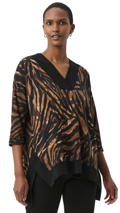 Animal Print V-Neck Tunic. Style JR264227