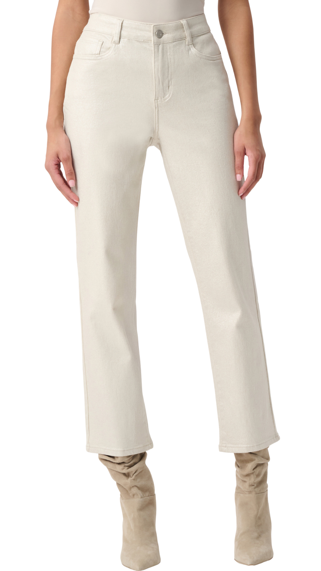 Classic Straight Leg Metallic Jeans. Style JR264913