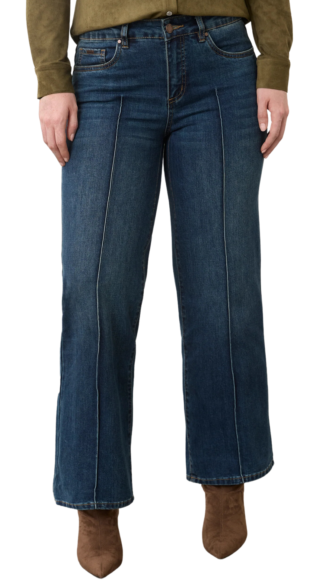 Olivia Pintuck Wide Leg Jean. Style FD2768779