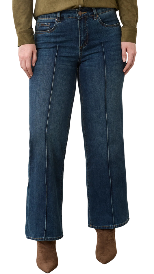 Olivia Pintuck Wide Leg Jean. Style FD2768779