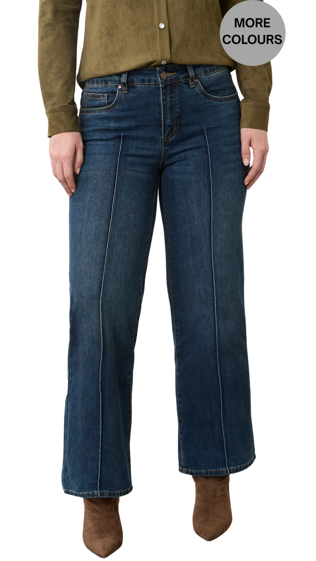 Olivia Wide Leg Ankle Length Jean. Style FD2402779
