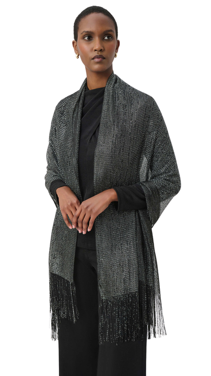 Metallic Fringe Scarf. Style JR264958