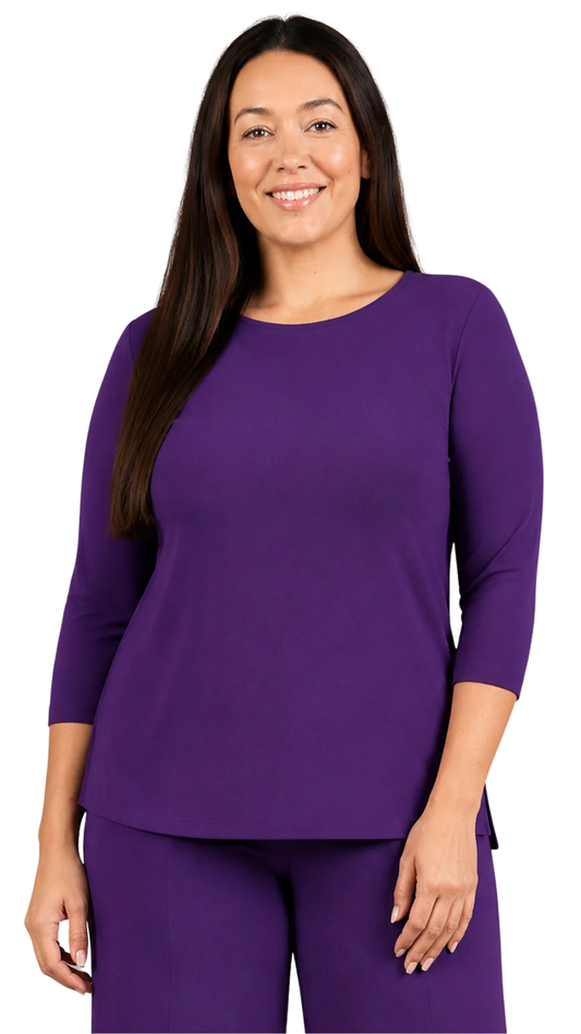 Go To Classic Relax 3/4 Sleeve Top. Style SI22110R-2