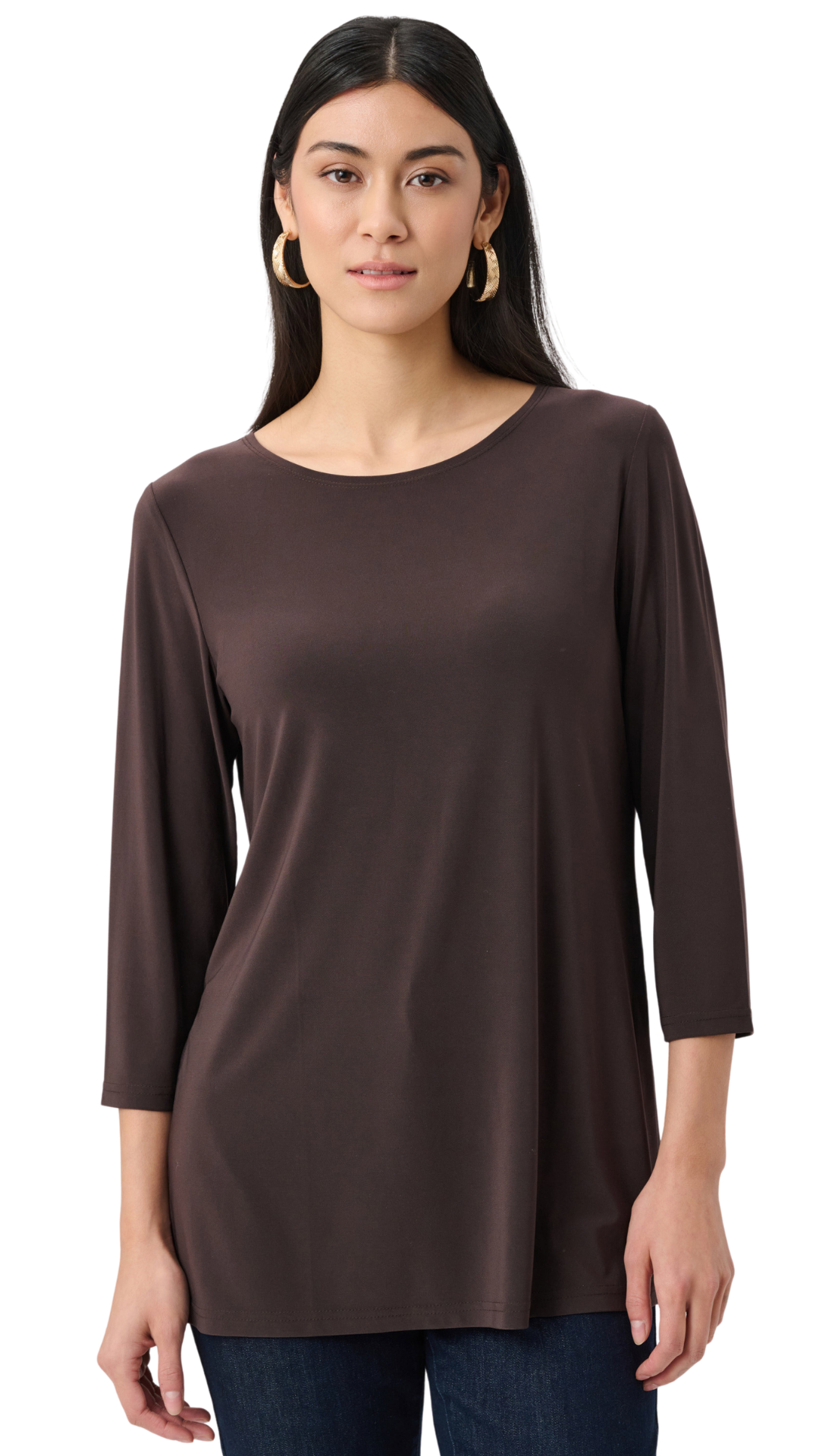 Silky Knit Straight Tunic. Style JR263926