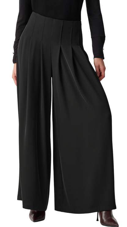 Woven Twill Wide-Leg Pants. Style JR263040