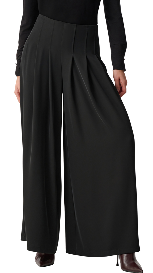 Woven Twill Wide-Leg Pants. Style JR263040