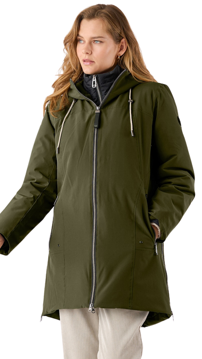 3 In 1 Hooded Zip Front Puff Insert Jacket. Style FR540