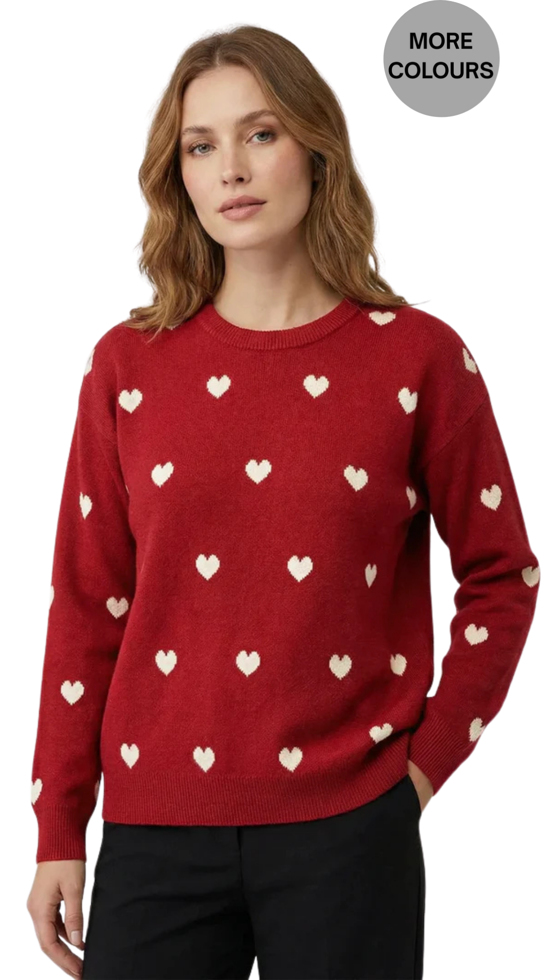 Falling Hearts Knit Sweater. Style CKI14203