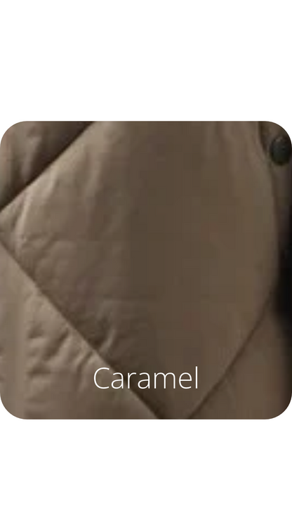Double Collar Side Zipper Quilted Lightweight Puffer Jacket. Style JUN2467