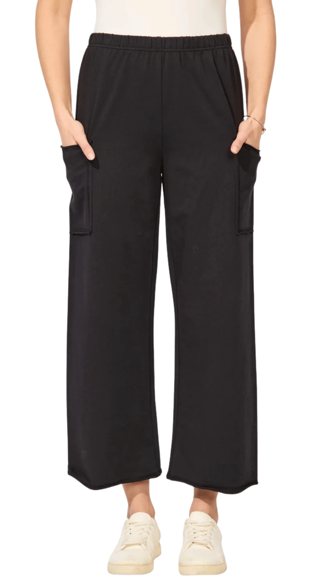 Front Terry Pocket Wide Leg Pant. Style ESC60126