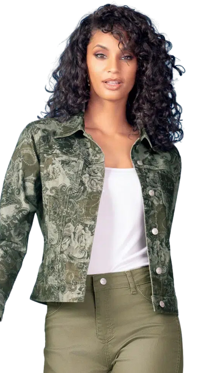 Reversible Structured Cropped Jacket. Style ALSA47532