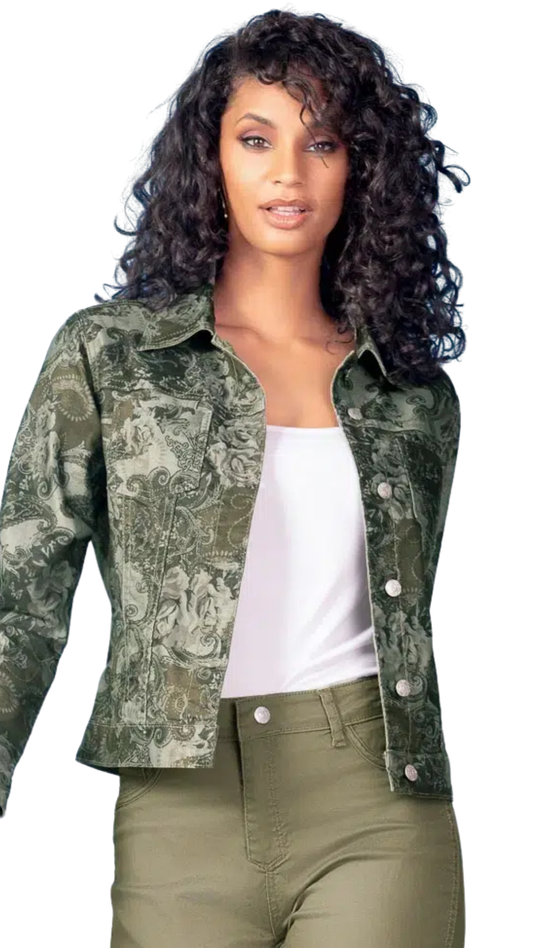 Reversible Structured Cropped Jacket. Style ALSA47532