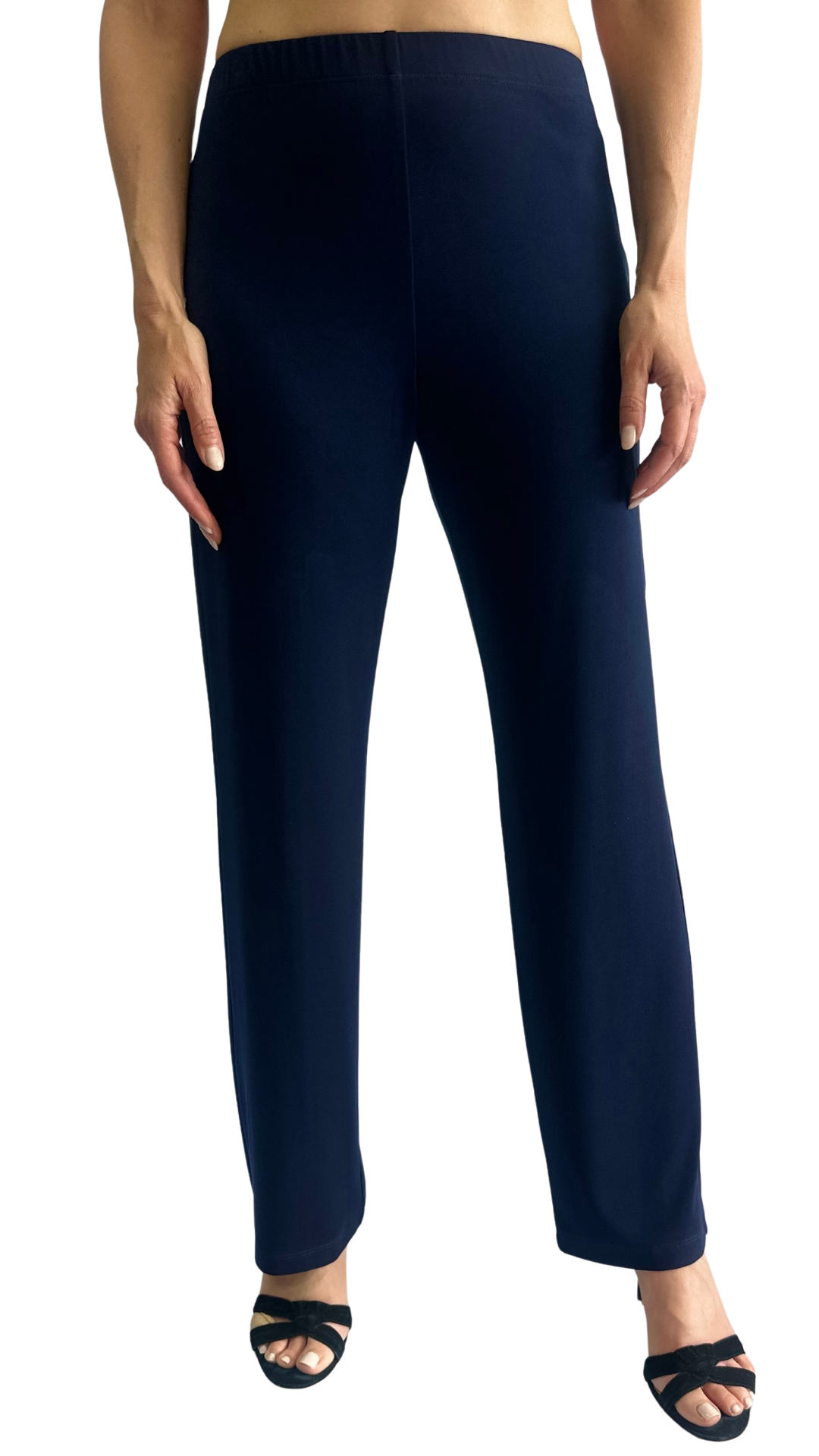 Basic Pull-On Straight Leg Stretch Lightweight Pant. Style SW15206