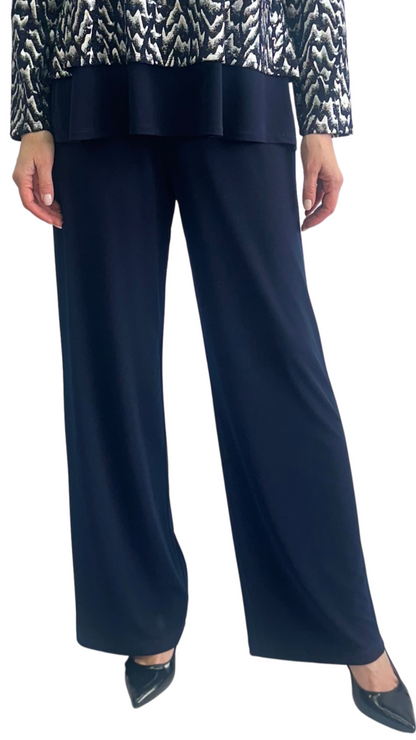 Pull-On Elasticated Waistband Straight Leg Stretch Pant. Style SW105219